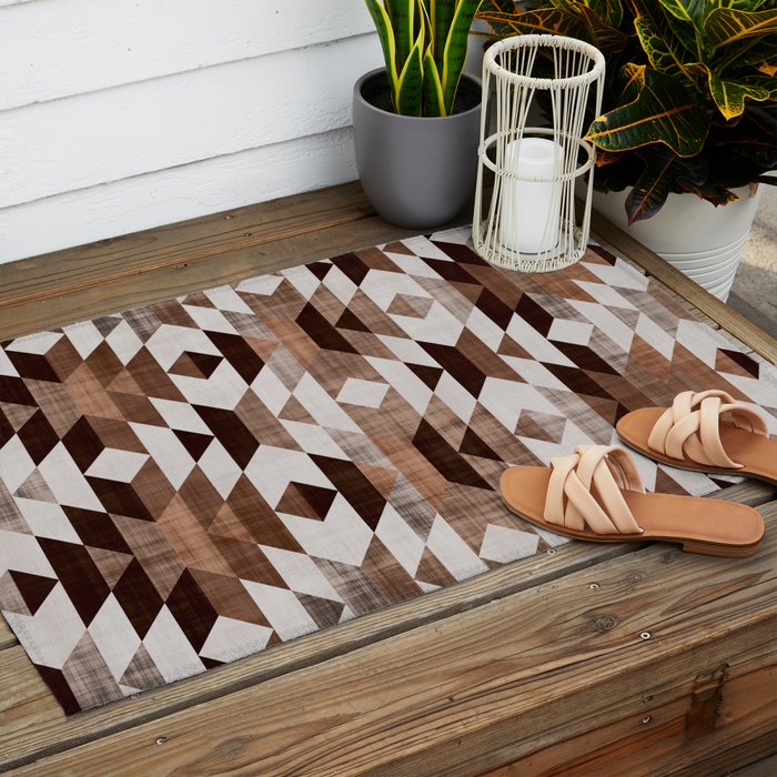 Aztec, Boho Prints Outdoor Rug Gallery Image 2