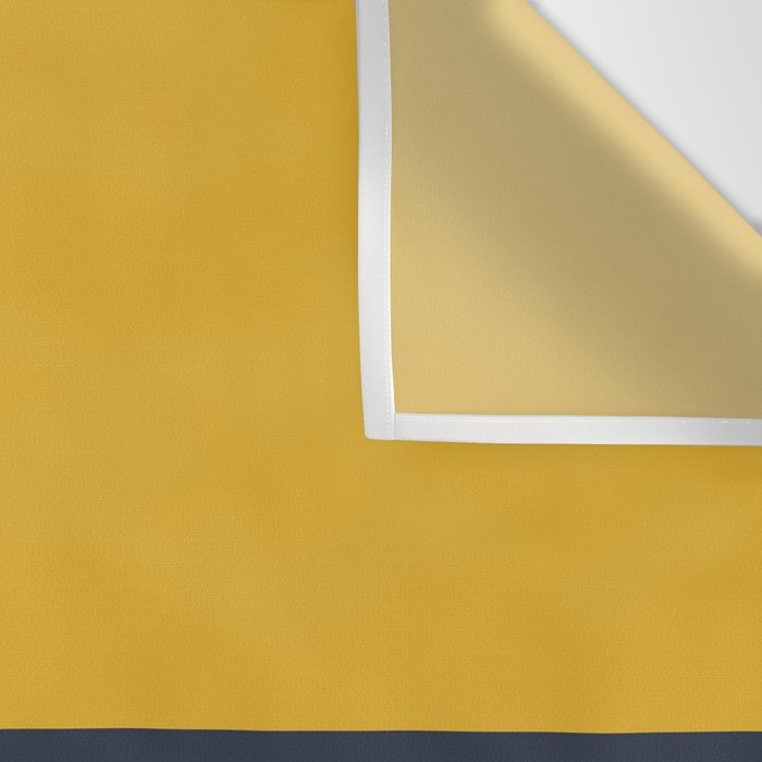 Wide and Thin Stripes Minimal Color Block Pattern Mustard Blue Orange Wall Tapestry Gallery Image 3