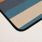 Wright Geometric Mid Century Modern Abstract Pattern Blue Orange Mustard Desk Mat Gallery Image 4
