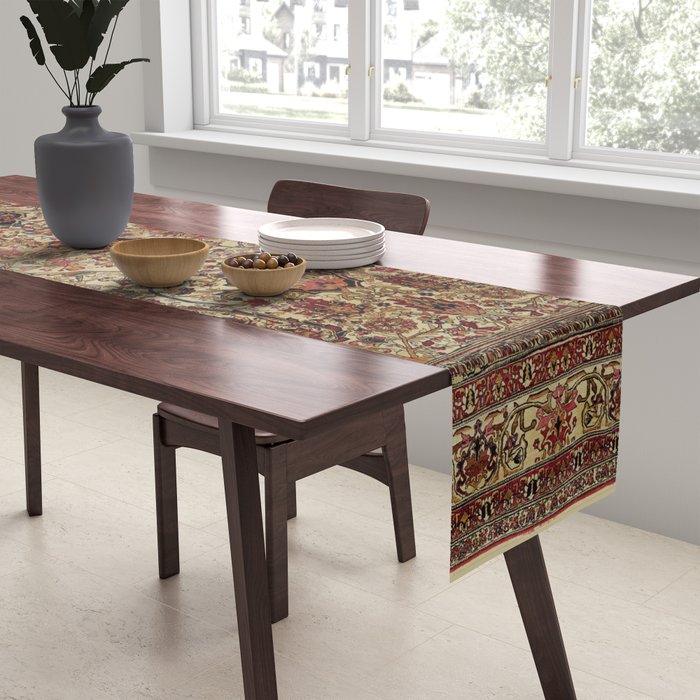 Lavar Kirman Southeast Persian Rug Print Table Runner Gallery Image 2