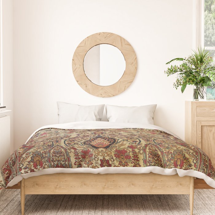 Lavar Kirman Southeast Persian Rug Print Duvet Cover Gallery Image 3