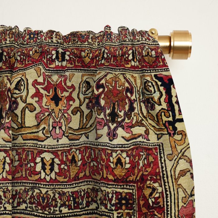 Lavar Kirman Southeast Persian Rug Print Window Curtain Gallery Image 2