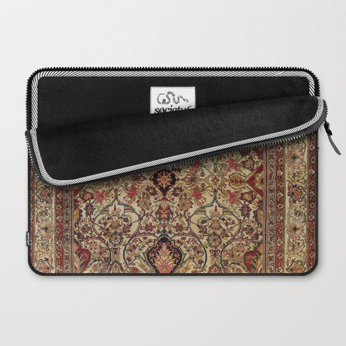 Lavar Kirman Southeast Persian Rug Print Laptop Sleeve Gallery Image 2
