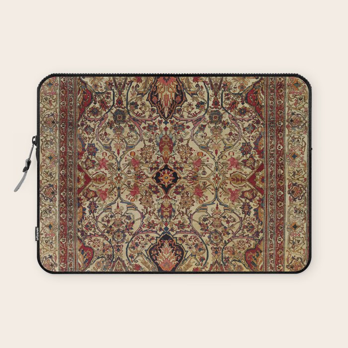 Lavar Kirman Southeast Persian Rug Print Laptop Sleeve Gallery Image 1