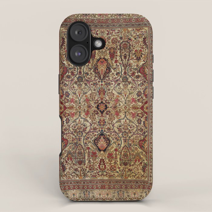 Lavar Kirman Southeast Persian Rug Print iPhone Case Gallery Image 1