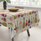 Champagne Cheers Tablecloth Gallery Image 3