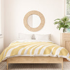 Wavy Stripes XLIV - Pastel Yellow Duvet Cover Gallery Image 3