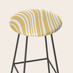 Wavy Stripes XLIV - Pastel Yellow Stool Gallery Image 2