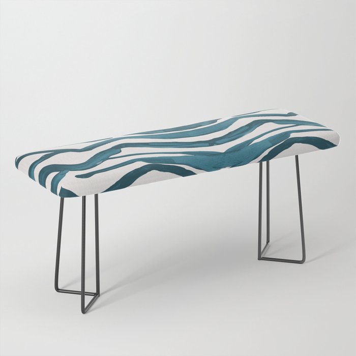 Zebra Print - Teal Palette Bench Gallery Image 1