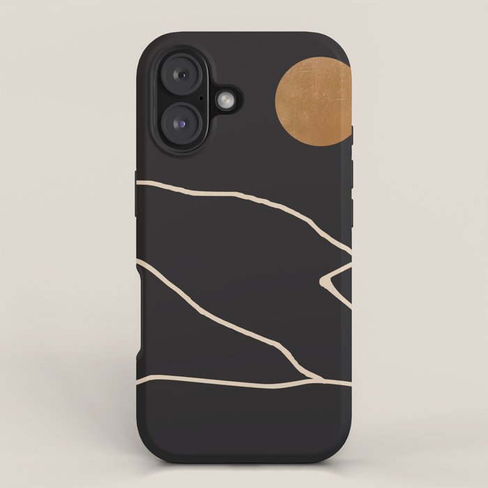 Minimal Abstract Art Landscape 38 iPhone Case Gallery Image 1