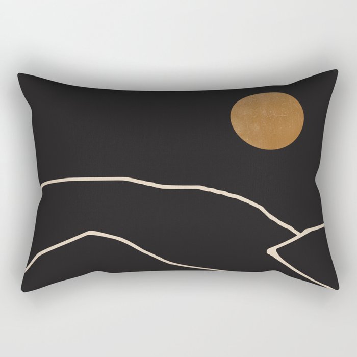 Minimal Abstract Art Landscape 38 Rectangular Pillow Gallery Image 1