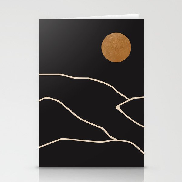 Minimal Abstract Art Landscape 38 Stationery Card Gallery Image 2