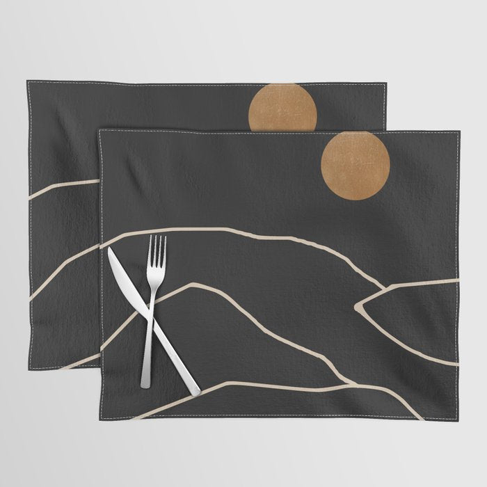 Minimal Abstract Art Landscape 38 Placemat Gallery Image 1