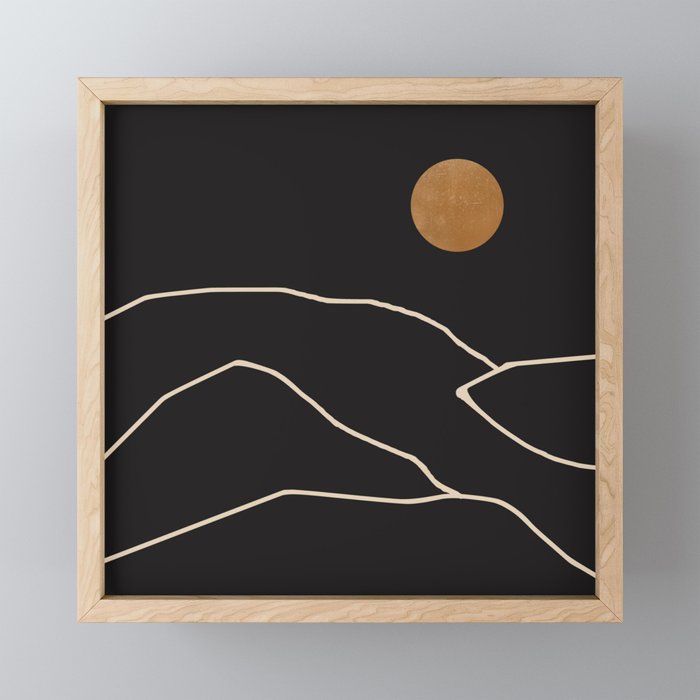 Minimal Abstract Art Landscape 38 Mini Art Print Gallery Image 1