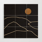 Minimal Abstract Art Landscape 38 Wood Wall Art Gallery Image 1