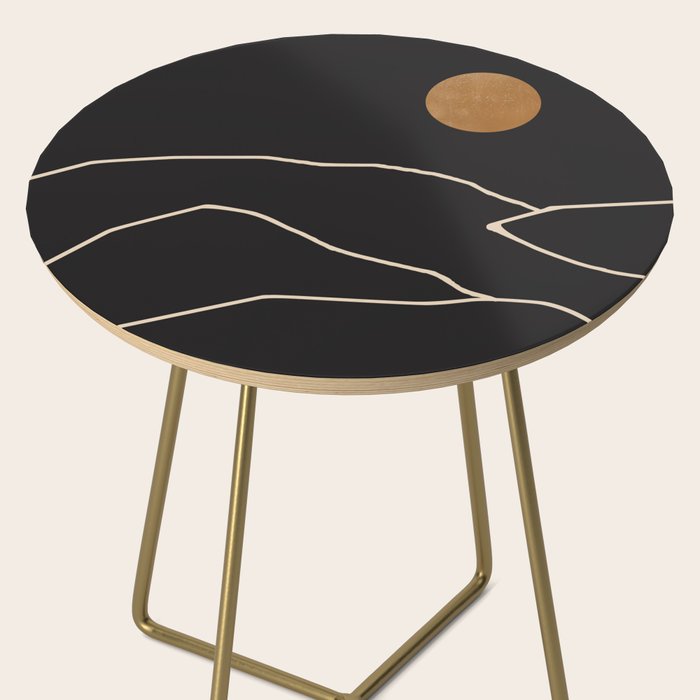 Minimal Abstract Art Landscape 38 Side Table Gallery Image 2