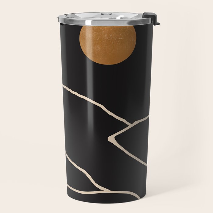 Minimal Abstract Art Landscape 38 Travel Mug Gallery Image 2