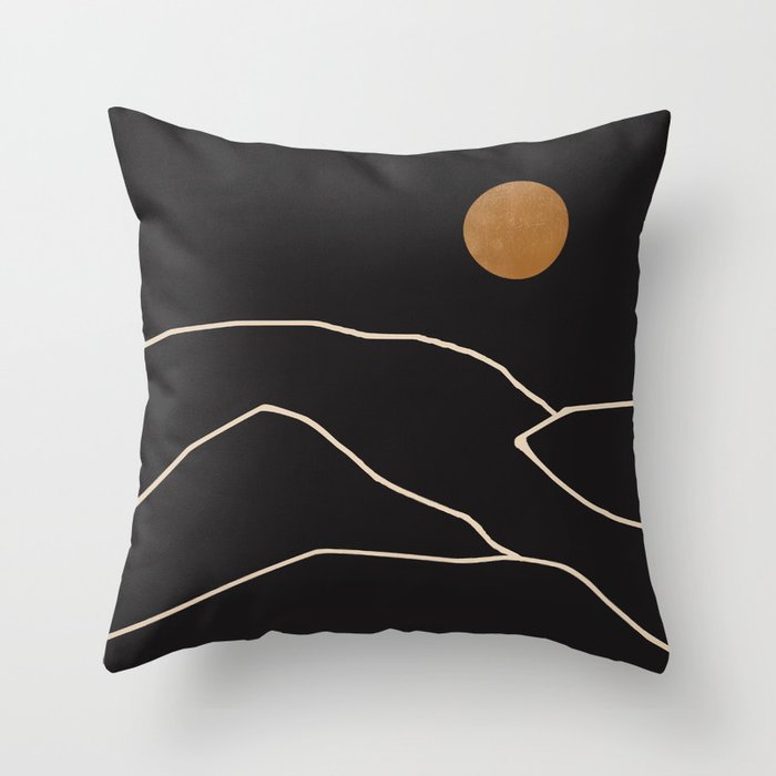 Minimal Abstract Art Landscape 38 Throw Pillow Gallery Image 6