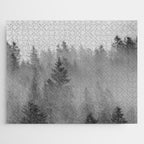 Black and White Forest Abstract Jigsaw Puzzle Gallery Image 1