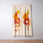 Abstraction_SUN_MOON_SNAKE_Minimalism_001 Window Curtain Gallery Image 3