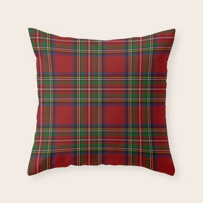 Royal Stewart Tartan Clan Throw Pillow Gallery Image 6