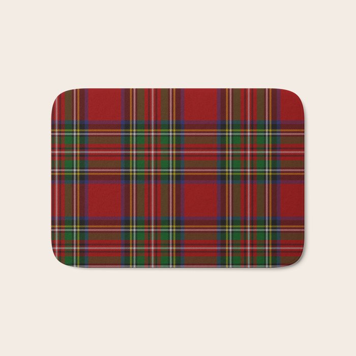 Royal Stewart Tartan Clan Bath Mat Gallery Image 1