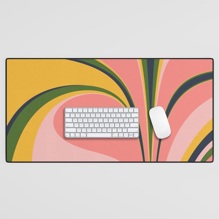 Spring Color Swirl Desk Mat Gallery Image 1