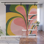 Spring Color Swirl Wall Mural Gallery Image 1