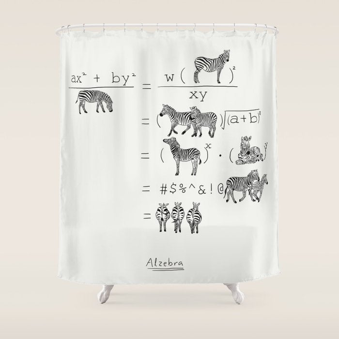 Alzebra Shower Curtain Gallery Image 1