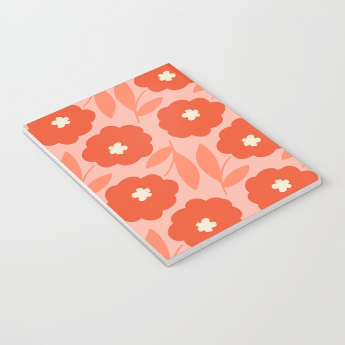 Bold Flower - Red and Peach Notebook Gallery Image 3