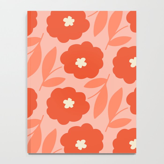 Bold Flower - Red and Peach Notebook Gallery Image 4