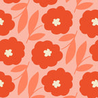 Bold Flower - Red and Peach Coffee Mug Gallery Image 2