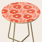 Bold Flower - Red and Peach Side Table Gallery Image 2