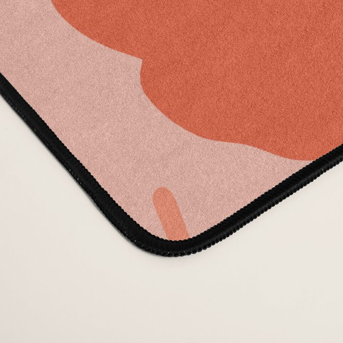 Bold Flower - Red and Peach Desk Mat Gallery Image 4