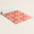 Bold Flower - Red and Peach Yoga Mat Gallery Image 2