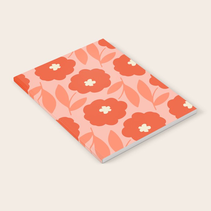 Bold Flower - Red and Peach Notebook Gallery Image 2