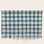 Organic Gingham Blue Wall Hanging Gallery Image 1