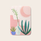 Pink Desert Abstract Landscape Bath Mat Gallery Image 1