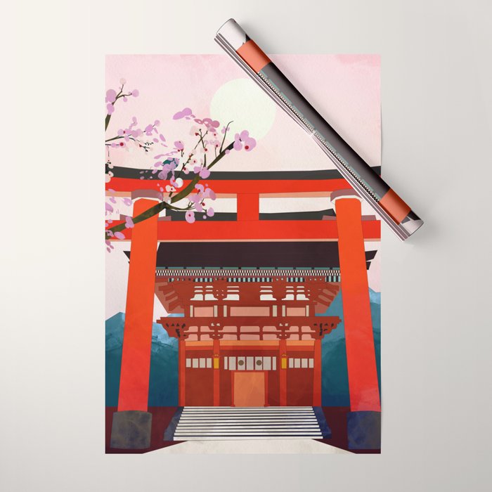 kyoto japan travel Wrapping Paper Gallery Image 1