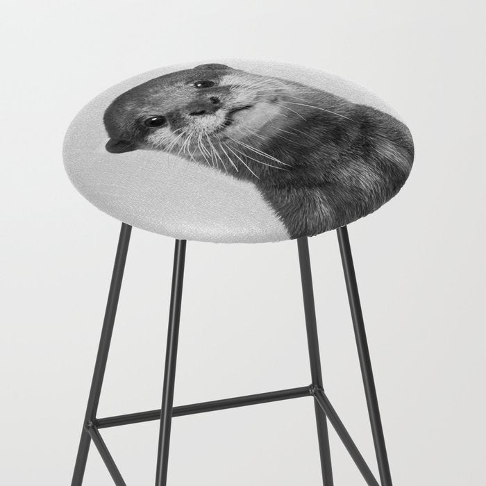Otter - Black & White Stool Gallery Image 2