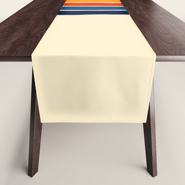 Classic Retro Stripes II Table Runner Gallery Image 1