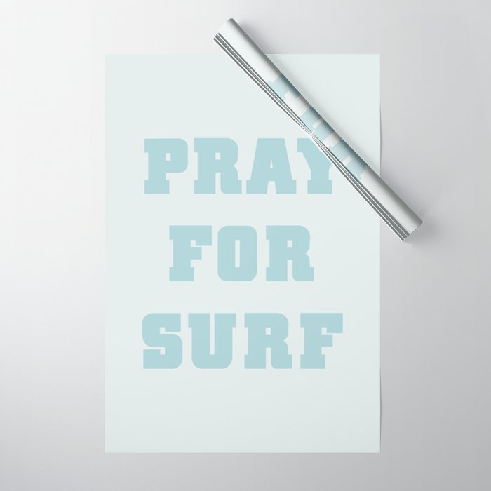 Pray For Surf Wrapping Paper Gallery Image 1