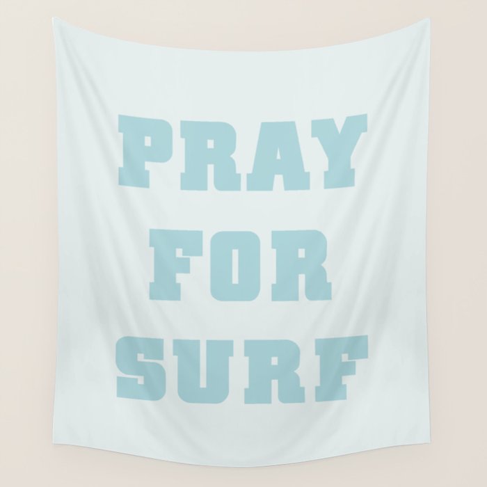 Pray For Surf Wall Tapestry Gallery Image 1