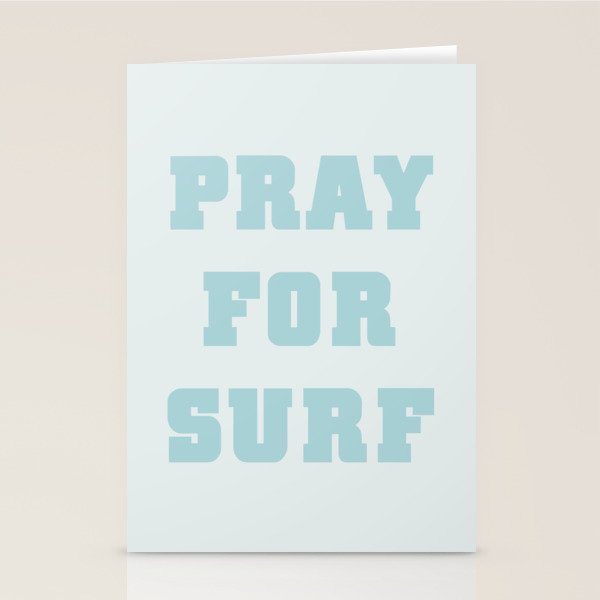 Pray For Surf Stationery Card Gallery Image 1