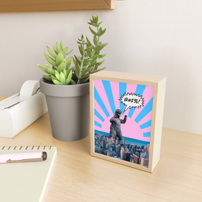 Monster in Town (@#%!) Mini Art Print Gallery Image 2