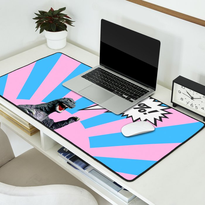 Monster in Town (@#%!) Desk Mat Gallery Image 2