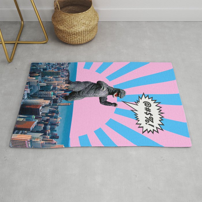 Monster in Town (@#%!) Rug Gallery Image 1