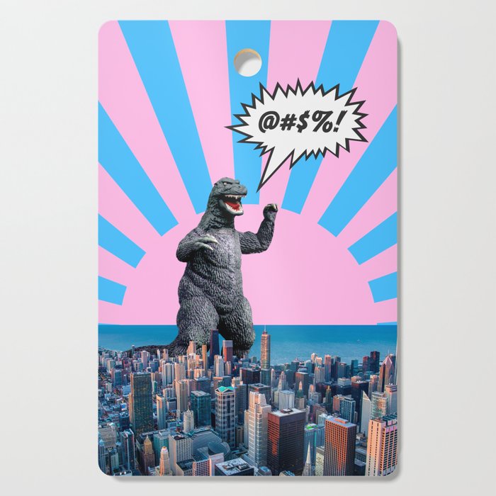 Monster in Town (@#%!) Cutting Board Gallery Image 1