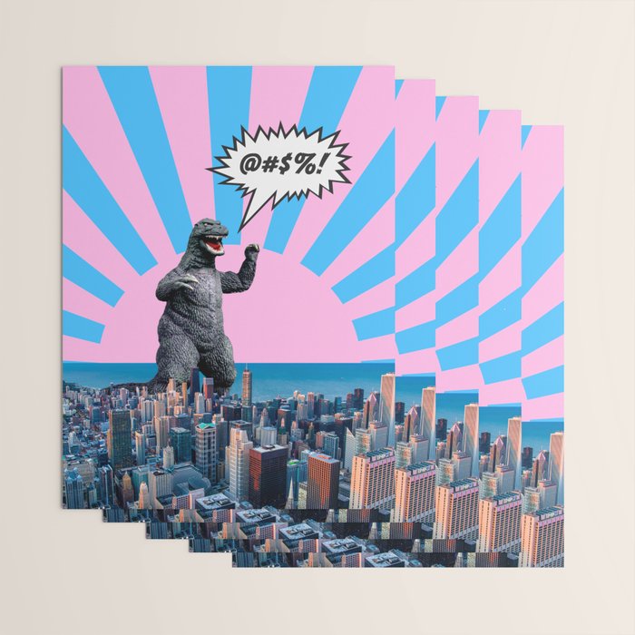 Monster in Town (@#%!) Wrapping Paper Gallery Image 3