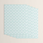 Light teal mid century modern sun pattern Wrapping Paper Gallery Image 3